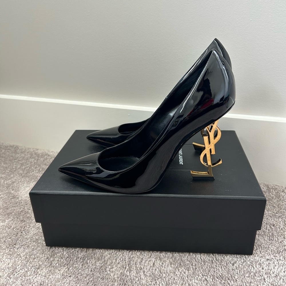 SAINT LAURENT OPYUM PUMPS. SIZE 40.5. WORN ONLY ONCE!